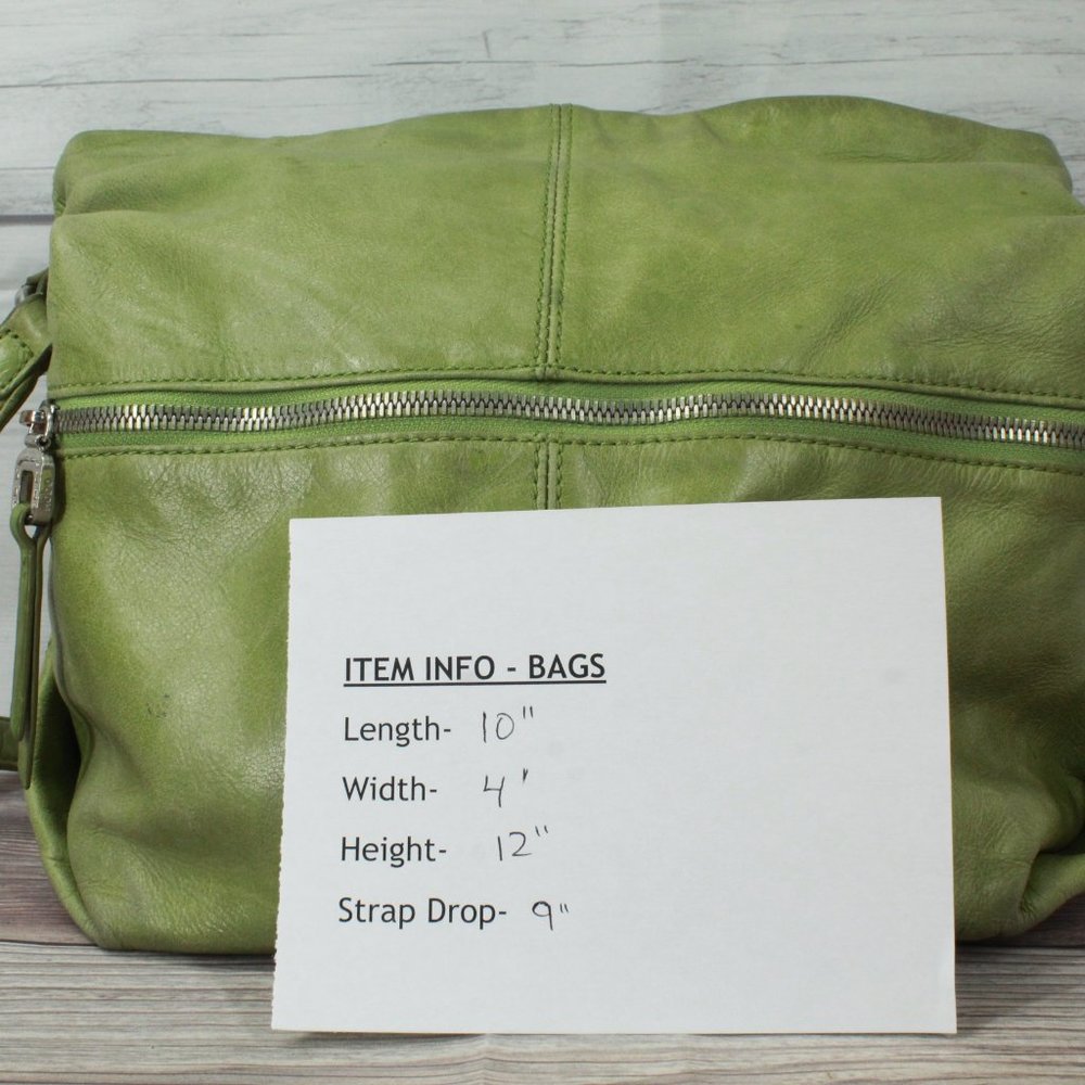 HOBO The Original Women's Avocado Green Leather Shoulder Crossbody Bag - Picture 10 of 11